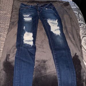 AE Dark Rinse Jegging size 00